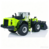 JDM 198 10CH RC Caricatore Idraulico su Ruote in Metallo, Veicolo da Costruzione Telecomandato, Modello Controllato da App, Giocattolo per Adulti