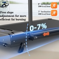Caminadora Eléctrica Plegable Delgada Directa de Fábrica con Programas de Ejercicio, Pantalla LED, Velocidad de 1-8 km/h, Inclinación Manual para el Hogar