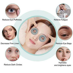 Masque pour les yeux en silicone personnalisé avec logo rond en acier inoxydable, nouveau design, réutilisable, <span class=keywords><strong>patch</strong></span> pour les yeux en marbre glacé - Product Image 3