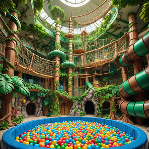 Soft Equipment Ball Pit para niños Small Playland Center Kids Indoor Playground Construction Play Set - Product Image 5