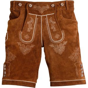 Lederhosen authentiques pour hommes, shorts en cuir véritable, tenues d'Oktoberfest, vêtements traditionnels allemands, longueur courte pour hommes - Product Image 3