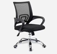 Fourniture directe du personnel à bas prix Chaise de bureau pour ordinateur pivotante en tissu maillé Chaise de bureau à domicile