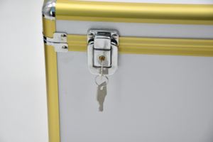 Trousse de premiers secours multifonctionnelle en alliage d'aluminium de 14 pouces, ignifuge, avec serrure à clé, résistante à l'eau, portable, grande capacité - Product Image 6