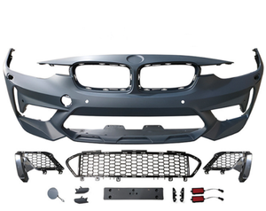 Para <span class=keywords><strong>BMW</strong></span> Serie 3 F30 F35 2012-2019 Actualización a M3C Estilo Kit de carrocería Incluye montaje de parachoques delantero con rejilla - Product Image 1