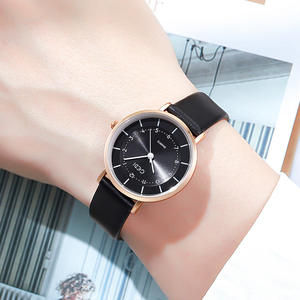 Montres tendance pour femmes, nouveau cadran à chiffres romains, bracelet en cuir, vente directe d'usine - Product Image 3