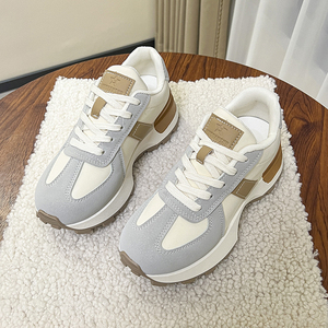 New Spring Versatile Leisure Thick Bottom Small Waist High-end Running Walking <strong>Shoes</strong> With Rubber Outsole - Product Image 1