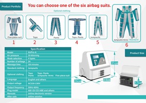 เครื่องบำบัดด้วยแรงดันอากาศเพรสโซเทราพี ชุดนวดระบายน้ำเหลือง ลดเซลลูไลท์บริเวณหน้าท้องและขา - Product Image 3