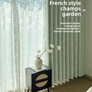 Nouvelle Collection 2026 – Rideaux Occultants en Chenille à Motif Floral d'Inspiration Campagne Française Style <span class=keywords><strong>Champs</strong></span>-lyses, en Rouleau pour Salon - Product Image 3