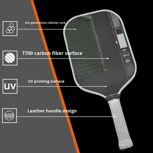 ไม้พายพิคเคิลบอล T700SC ผลิตจากคาร์บอนไฟเบอร์ พร้อมแกนโพลีโพรพิลีนแบบรังผึ้ง เพิ่มพลังสำหรับการหมุนและการควบคุมขั้นสูงสุด - Product Image 3