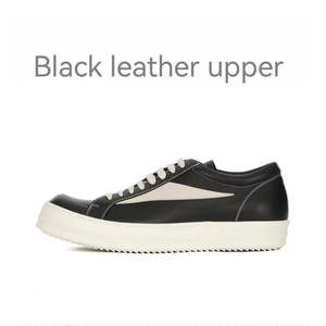 <b>Top</b> Luxury Designer Casual Flats Lightweight Black Lace-up Design Genuine Leather Faux Suede Upper Waterproof Rubber Outsole All - Product Image 3