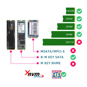 Tishric Double Port M.2 Naar Sata 22pin Adapter Kaart M.2 Ngff Ssd In 2.5in Sata Interface Voor 2230-2280 M2 Ssd - Product Image 4