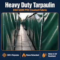 Bâche robuste sur mesure 650 GSM, bâches pour camions, ignifuges, pour chantiers et entrepôts, bâche industrielle