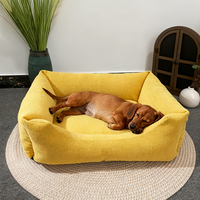 Coussin pour chien et chat en velours côtelé, solide, tendance, lavable, antidérapant, super doux et chaud, tailles petites à grandes