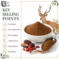Poudre d'antlers de cerf de qualité alimentaire en rapport 10:1, adaptée aux liquides oraux, aux capsules et aux comprimés de médecine traditionnelle chinoise.
