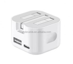 New Foldable UK <b>Plug</b> 35W <b>Smart</b> Charger USB-A and Type-C Ports with Dynamic Power Distribution - Product Image 1
