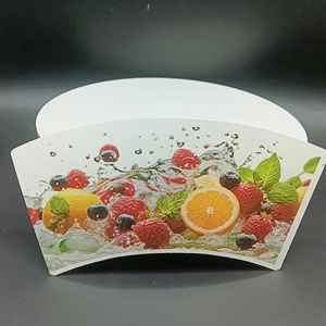 Free Sample Food Grade PE Coated <b>Paper</b> Cup Flexography Printed Fan Packaging for Industrial Use for Snacks - Product Image 1