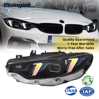 Convient pour 13-20 BMW Série 4 Ensemble de phares F32 Modifié Fang Shaped LED Daytime Running Light Turn signal Lens
