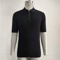 Pull-over en maille pour homme Jny Odm & Oem de haute qualité, à manches courtes, coupe ajustée, motif fantaisie, pour le printemps et l'été