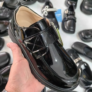 Nouvelles chaussures d'école noires pour enfants, élégantes et confortables, en cuir, vente en gros de stocks mixtes - Product Image 4
