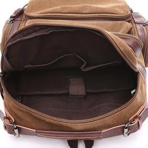 European American Style Large Capacity Practical <b>Computer</b> Backpack Vertical Square Travel Canvas <b>Bag</b> Student School <b>Bag</b> - Product Image 5