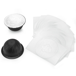 ICafilas — capsules filtrantes et réutilisables, adapté à <span class=keywords><strong>Nespresso</strong></span> Vertuoline Plus & Delonghi I envy 135s, en plastique, dosette, 4 pièces - Product Image 1