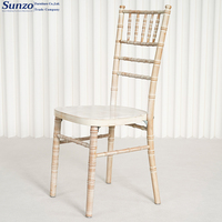 Chaises Chiavari en bois massif empilables, finition blanchie au chaux, pour mariages, hôtels, banquets, événements, usage polyvalent à la maison ou au bureau
