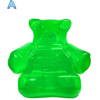 Fauteuil gonflable en PVC coloré en forme de bonbon pour publicité, promotion, jouet ou cadeau