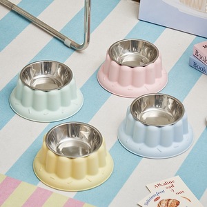 Bol pour animaux de compagnie anti-renversement, forme arrondie, pour chats et chiens, avec protection du cou - Product Image 2