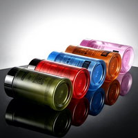 Bouteilles en plastique PET colorées pour capsules de compléments alimentaires et gommes, avec bouchon CRC, pour pilules sans sucre / Échantillon gratuit