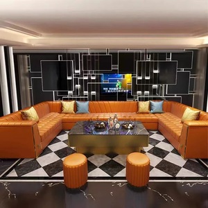 Muebles de Salón en Forma de U para Club Nocturno, KTV, Karaoke, <span class=keywords><strong>Restaurante</strong></span>, Salón de Hookah para <span class=keywords><strong>Casino</strong></span> - Product Image 2