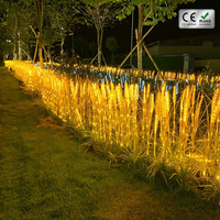 Lampe LED d'extérieur en forme de blé, support lumineux, couleurs d'émission blanc chaud et jaune, en plastique, pour jardin, place publique, Noël