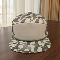 Casquette Trucker Performance à 7 Panneaux en Toile Camouflage avec Logo Brodé Personnalisé et Visière en Maille – Qualité Supérieure