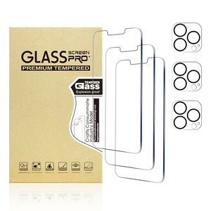 Protector de pantalla de vidrio templado para teléfono móvil, paquete de 3 películas de pantalla ultra finas HD de 9H para <span class=keywords><strong>iphone</strong></span> 12 <span class=keywords><strong>13</strong></span> <span class=keywords><strong>14</strong></span> plus <span class=keywords><strong>pro</strong></span> max - Product Image 3