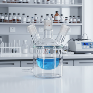 夹套反应釜 双层反应瓶 三颈循环保温 250ml/24 # *<span class=keywords><strong>3</strong></span> - Product Image 5