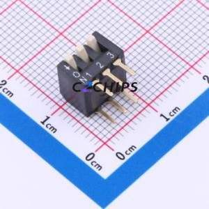 DV-03P DIP Switch Through hole Component (THT) Switch Piano Key 3 2.54mm - Product Image 1