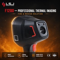 Caméra thermique de lutte contre les incendies F1200 640x512 384x288 1200 ° Caméra IP67 WiFi de suivi froid/chaud pour la recherche et le sauvetage incendie TIC