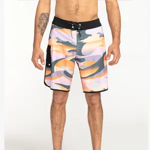 Blank Plain Elastic Waistband Printing Swim Shorts Camouflage Printed Beach Shorts Unisex Customize Board Shorts For Men