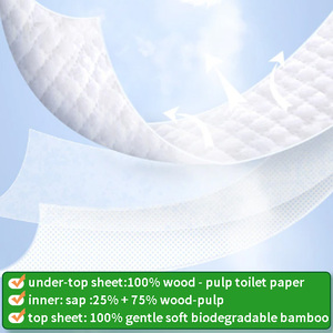 Échantillons gratuits de couches pour adultes, coussin d'insertion de couches jetables non tissées pour adultes, coussin à langer biodégradable - Product Image 5
