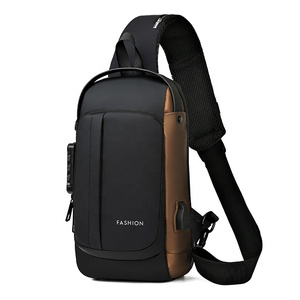 Bolsa tipo crossbody de ombro masculina personalizável, bolsa de peito à prova d'água da moda com recurso <span class=keywords><strong>anti</strong></span>-roubo para o verão e a primavera - Product Image 5