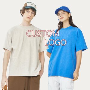 เสื้อยืดคอตตอน 100% คุณภาพสูง ทอแน่น ทรงโอเวอร์ไซส์ สตรีทแวร์ ยูนิเซ็กซ์ สกรีนลายดิจิตอลตามสั่ง เนื้อผ้าหนา วินเทจ ล้างสีแบบแอซิดวอช - Product Image 4