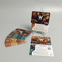 Impresión de Tarjetas Rasca y Gana Personalizadas, Tarjeta de Regalo Plateada con Código QR Variable y Código de Canje para Marketing Minorista