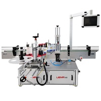 Machine d'étiquetage de bouteilles rondes à double face de haute précision LIENM, applicateur cosmétique, imprimante, machine d'étiquetage de bouteilles