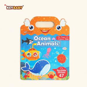 Libro de pegatinas de goma reutilizables <span class=keywords><strong>personalizadas</strong></span> al por mayor para niños, impresión digital, papel estucado, diseño de parches de gelatina - Póster divertido - Product Image 1