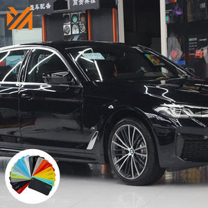 Film d'emballage de voiture en vinyle ultra brillant amovible super extensible de 1.52x18 verges pour autocollant de carrosserie - Product Image 5