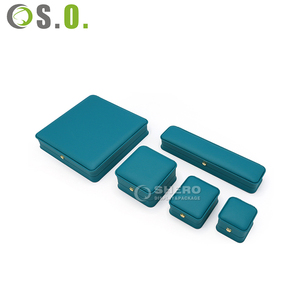 PU <b>Leather</b> Bottle Green Surprise Ring Box Earring <b>Boxes</b> and Packaging Customized Logo Service Elegant Wedding Gifts - Product Image 3