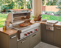 Cuisine modulaire d'extérieur en acier inoxydable 304, armoire de barbecue moderne, écologique, ignifuge, Guangdong
