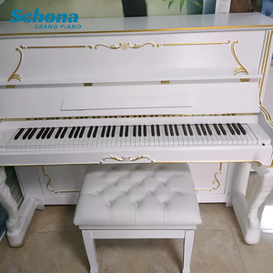 Pianoforte Verticale Acustico Modello 126 in <span class=keywords><strong>Oro</strong></span> Bianco con 88 Tasti, Produttore all'Ingrosso per Uso Professionale e Familiare - Product Image 3