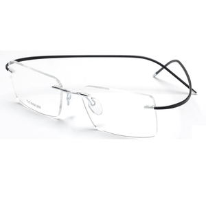 Gran oferta 2019, gafas ópticas de titanio sin montura, Marco óptico de titanio de alta calidad, sin MOQ - Product Image 3