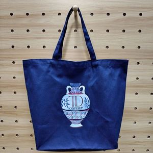 Custom Classical Cultural Creative Denim <b>Canvas</b> <b>Tote</b> Bag Eco-friendly 12 oz Heavy Large Capacity Women's Shopping <b>Tote</b> Bag - Product Image 1