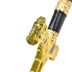 Épée longue du roi Salomon en acier inoxydable de luxe, trois couleurs, 46 pouces, finition miroir, pour décoration murale - Product Image 5